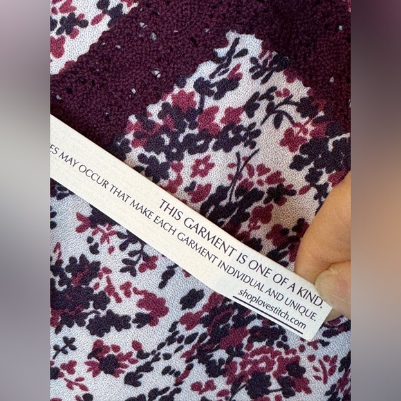 NWT Love Stitch Boho Bell Sleeve Lace Detail Top Small - Picture 13 of 16